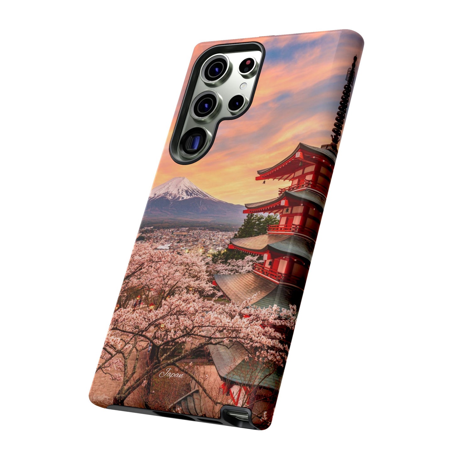 Cherry Blossoms Mt. Fuji phone case for iPhone, Galaxy and Pixel devices