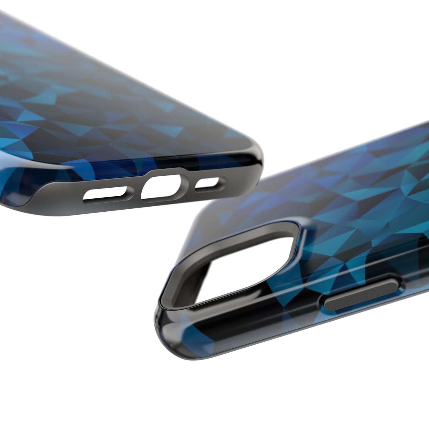 Blue Diamonds (MagSafe version): Elegant phone case for iPhone