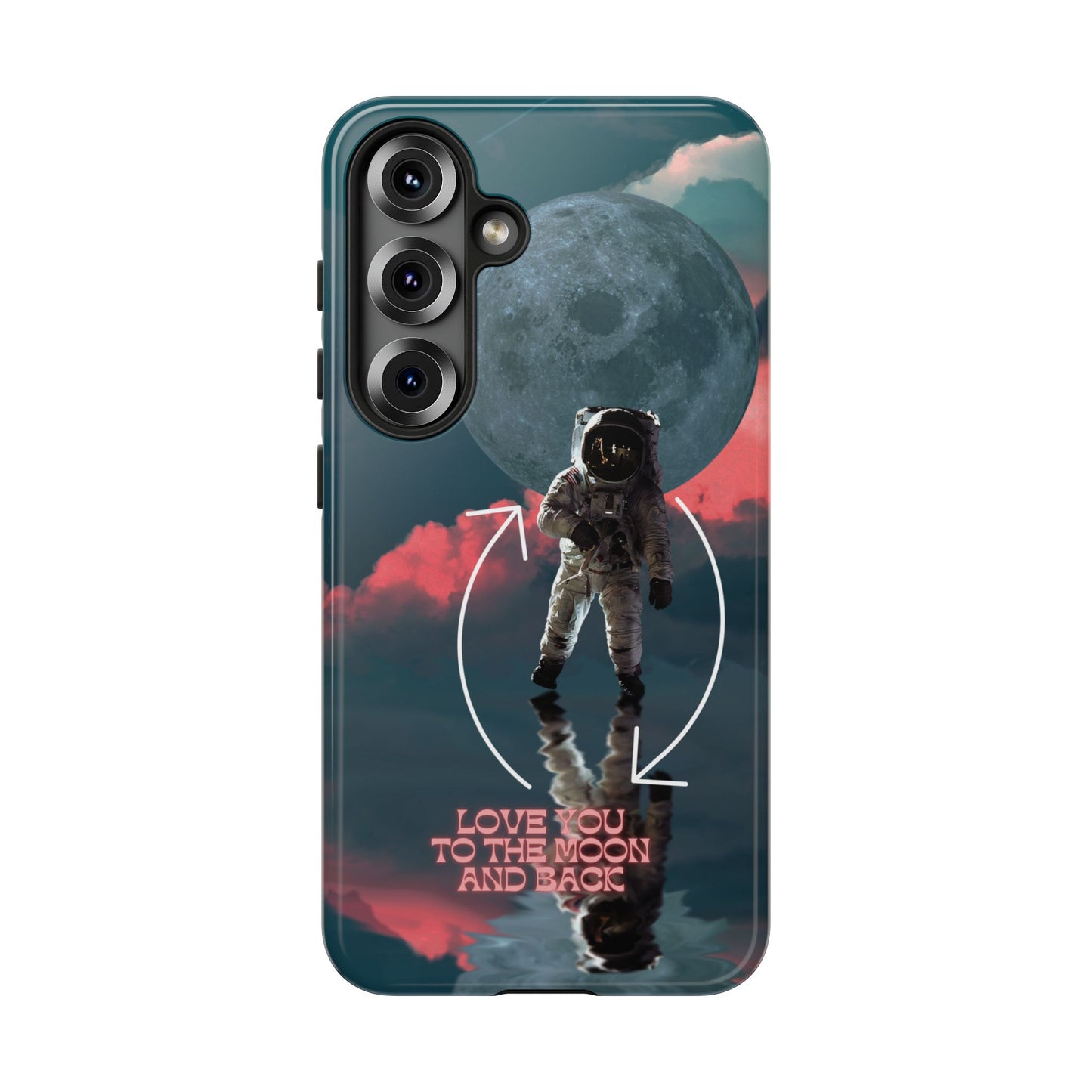 Love You to the Moon and Back: Romance-themed phone case for iPhone, Samsung Galaxy and Google Pixel devices