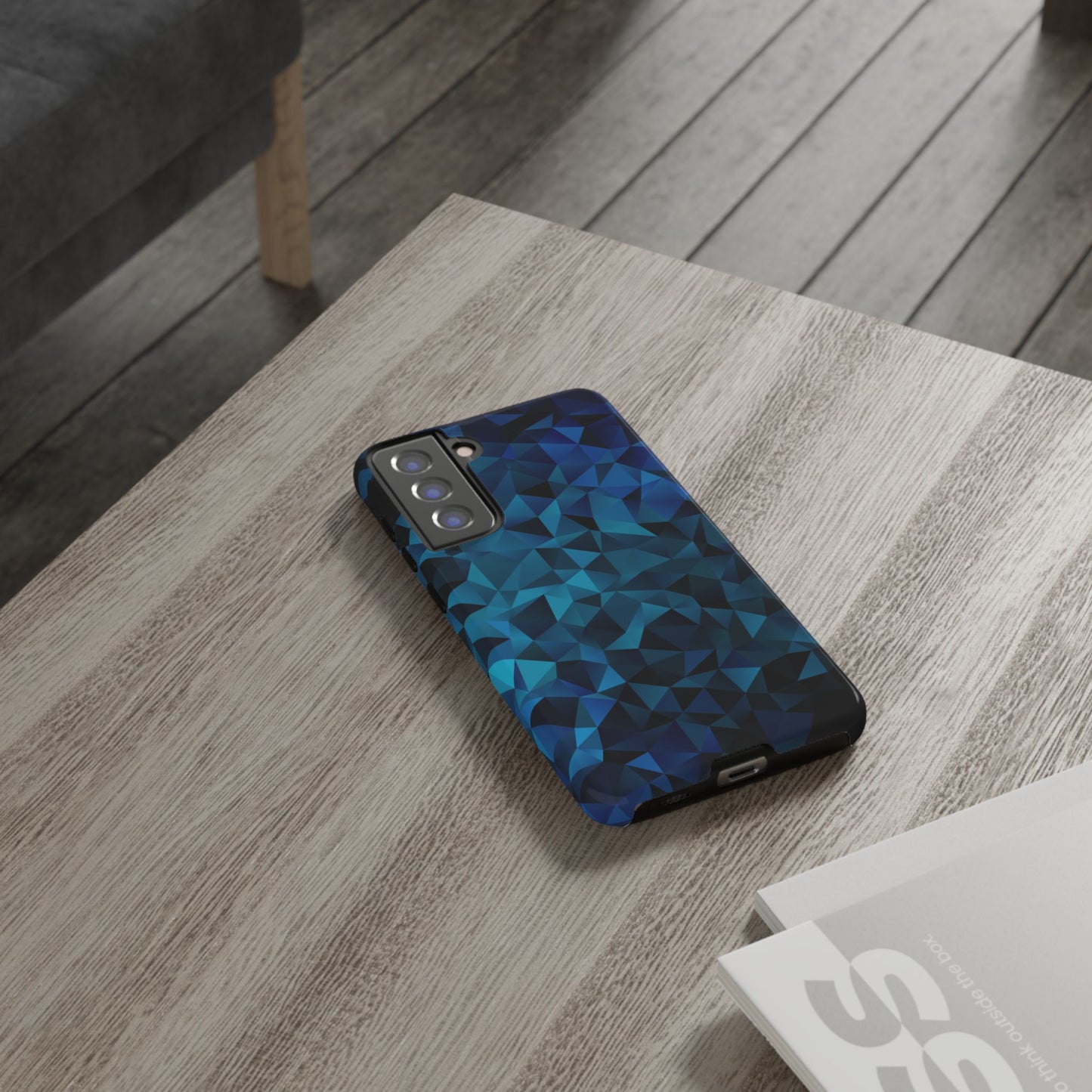 Blue Diamonds: Phone Case with Elegant Prints for iPhone, Samsung Galaxy and Google Pixel devices