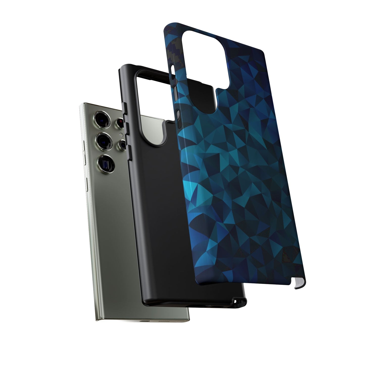 Blue Diamonds: Phone Case with Elegant Prints for iPhone, Samsung Galaxy and Google Pixel devices