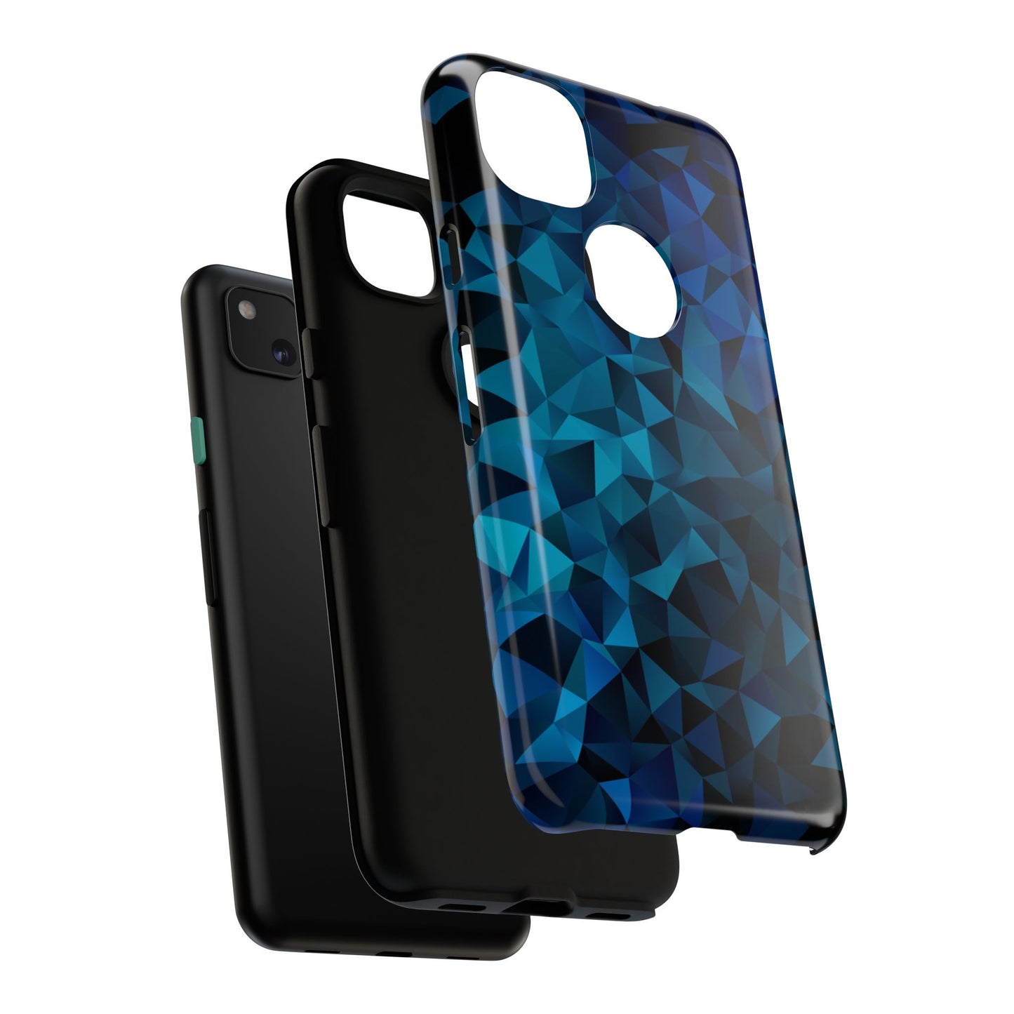 Blue Diamonds: Phone Case with Elegant Prints for iPhone, Samsung Galaxy and Google Pixel devices