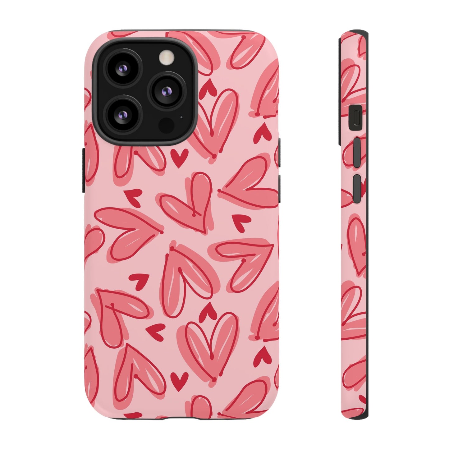 Hearts: Tough Case for iPhone, Samsung Galaxy and Google Pixel devices