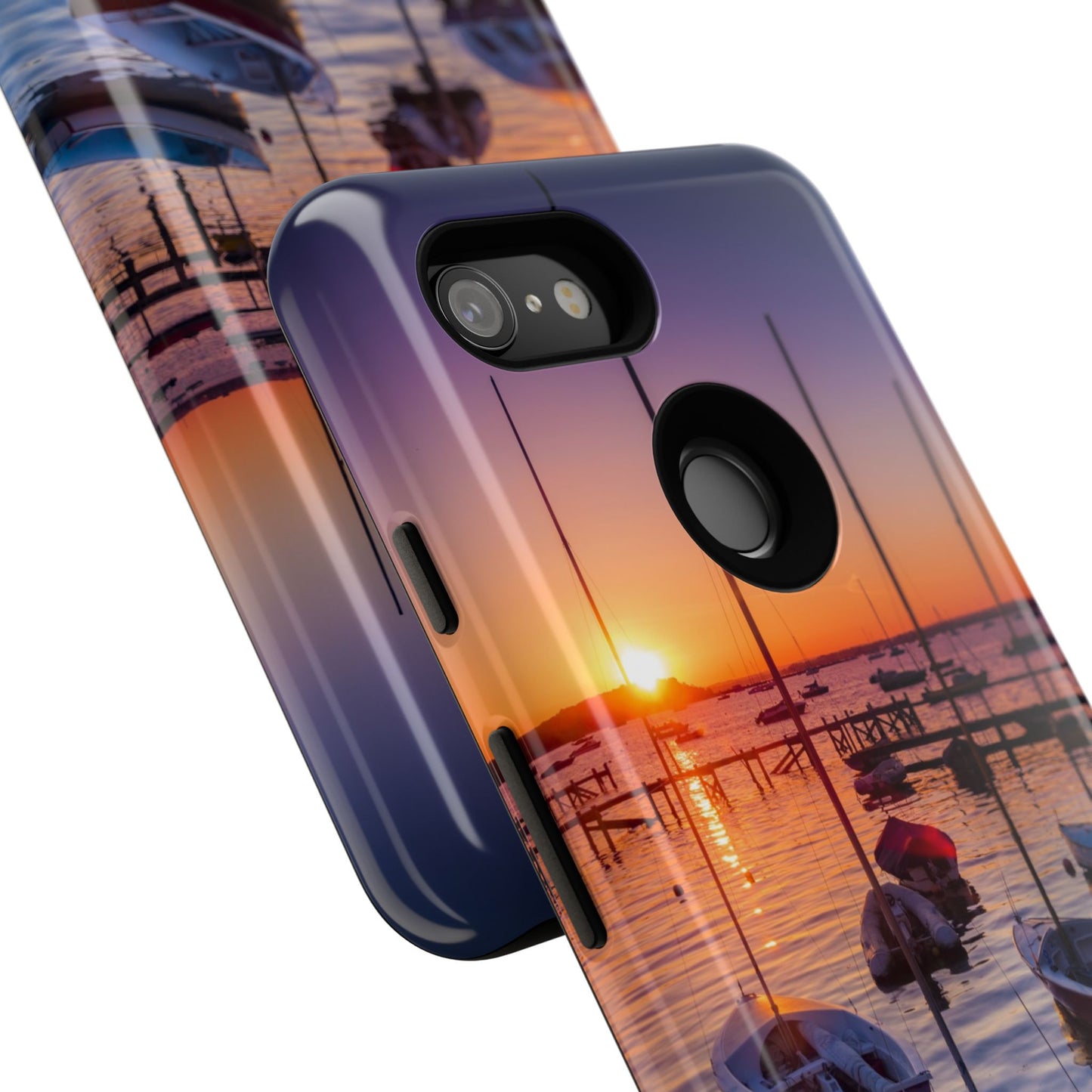 Fortune Favors the Bold: Sunset Sail Phone Case for iPhone, Samsung Galaxy and Google Pixel devices