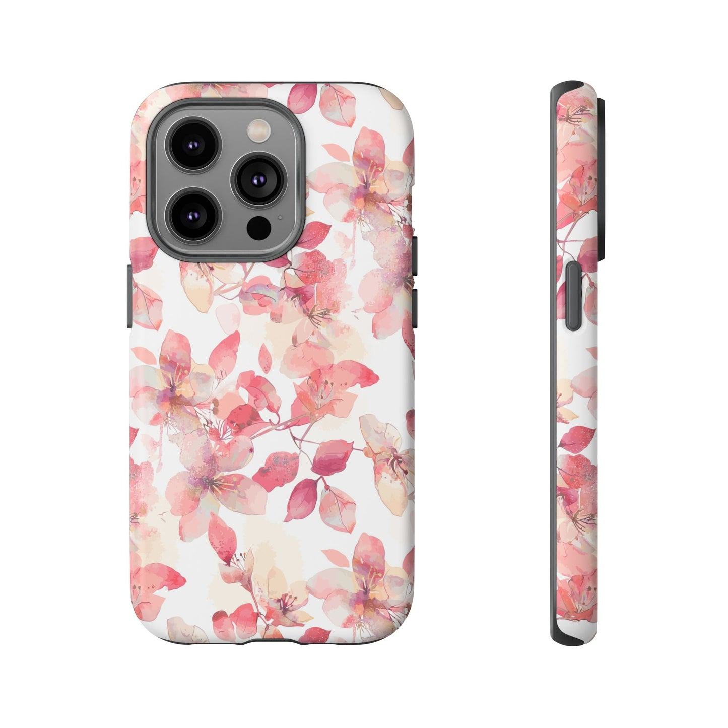 Watercolor Flowers: Tough Case for iPhone, Samsung Galaxy and Google Pixel devices