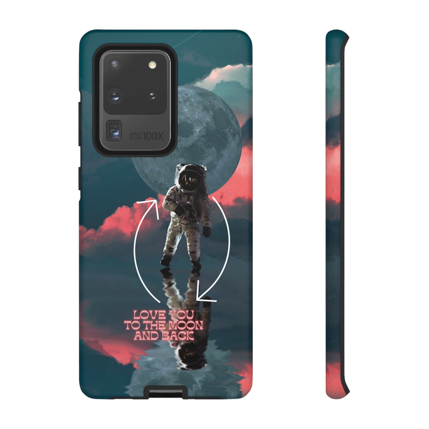 Love You to the Moon and Back: Romance-themed phone case for iPhone, Samsung Galaxy and Google Pixel devices