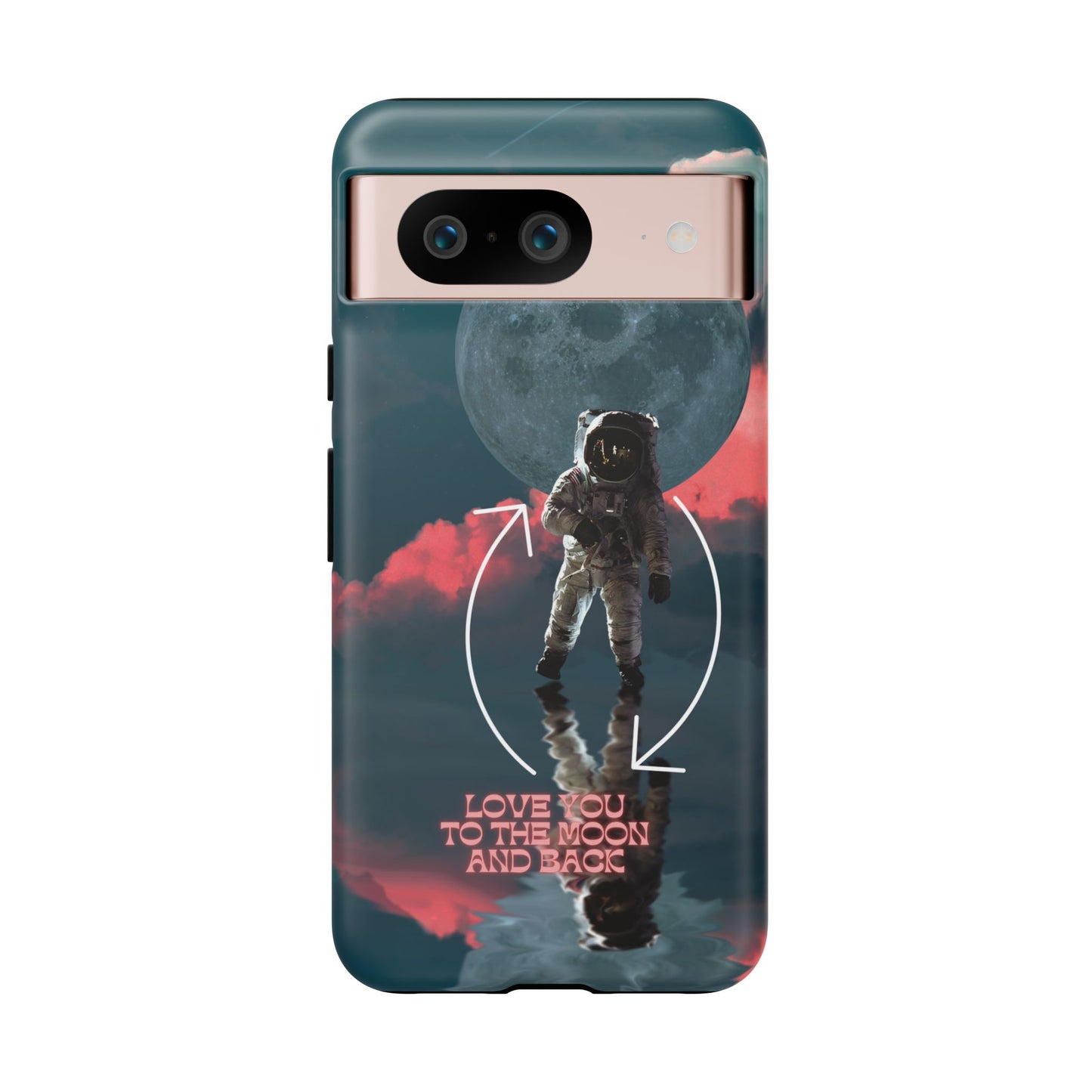 Love You to the Moon and Back: Romance-themed phone case for iPhone, Samsung Galaxy and Google Pixel devices