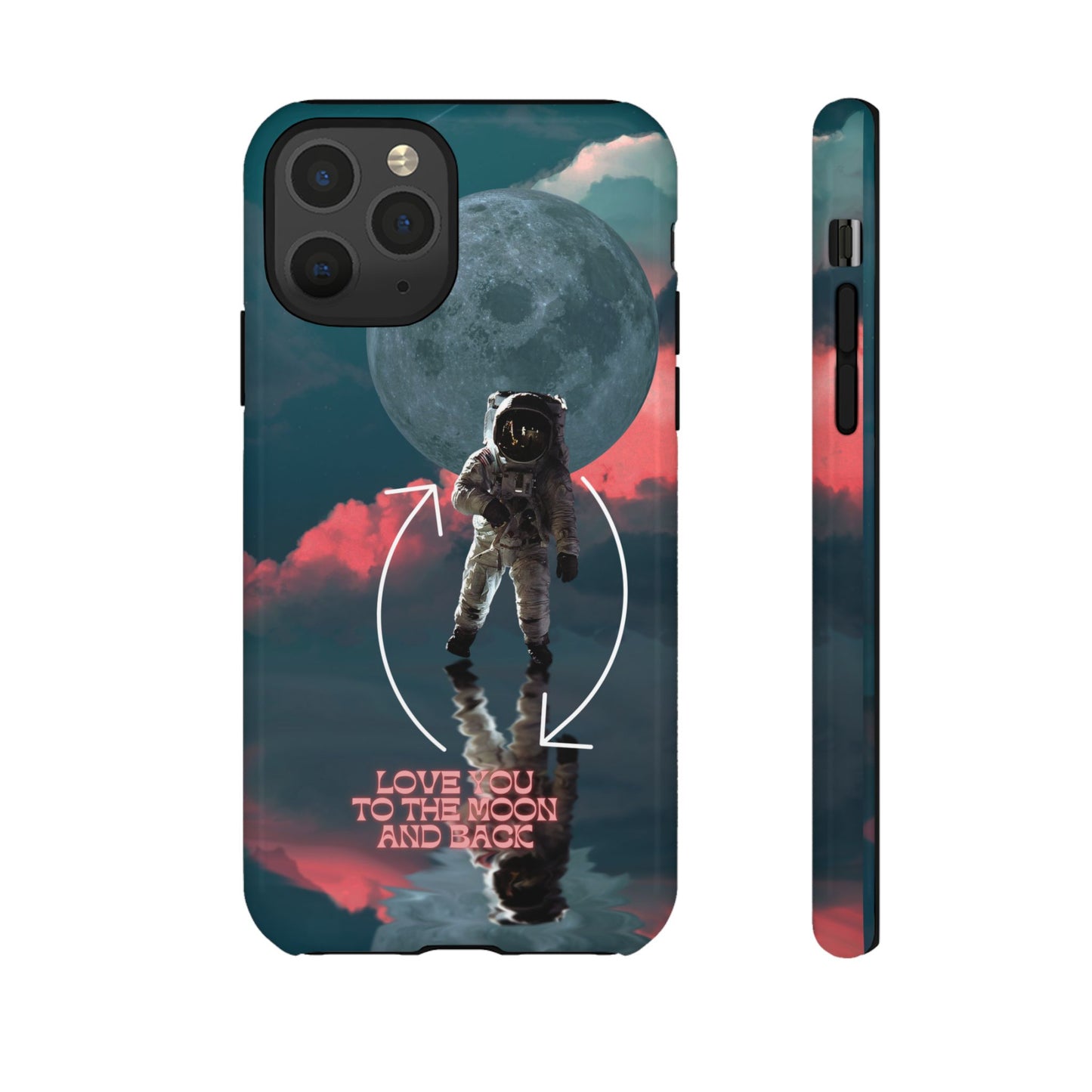Love You to the Moon and Back: Romance-themed phone case for iPhone, Samsung Galaxy and Google Pixel devices