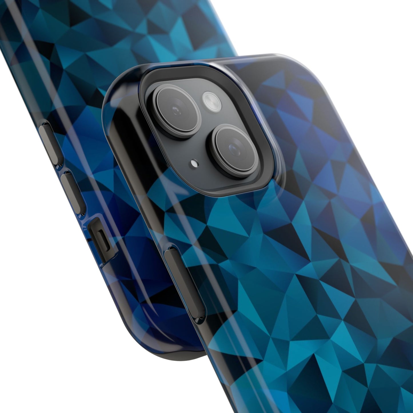 Blue Diamonds (MagSafe version): Elegant phone case for iPhone