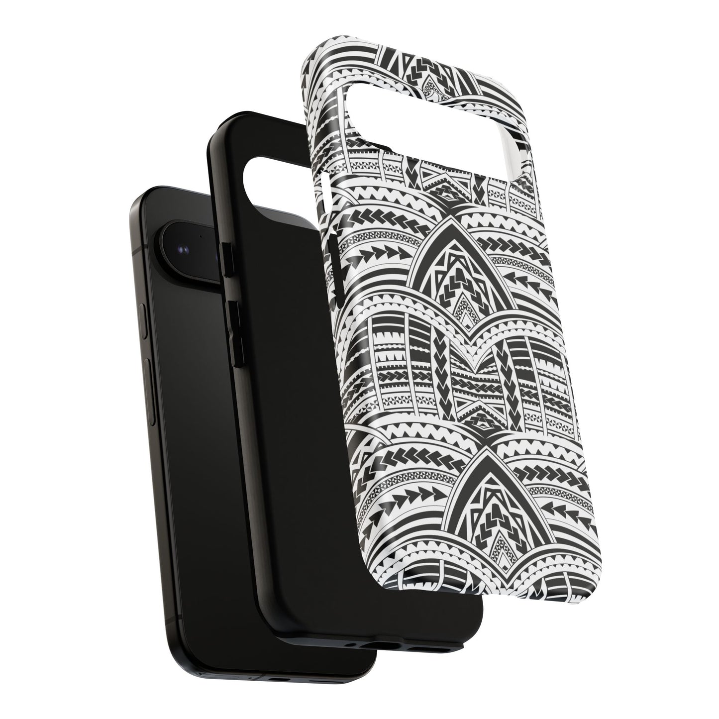 Tatoeage: telefoonhoesje met tribalpatroon voor iPhone, Samsung Galaxy en Google Pixel
