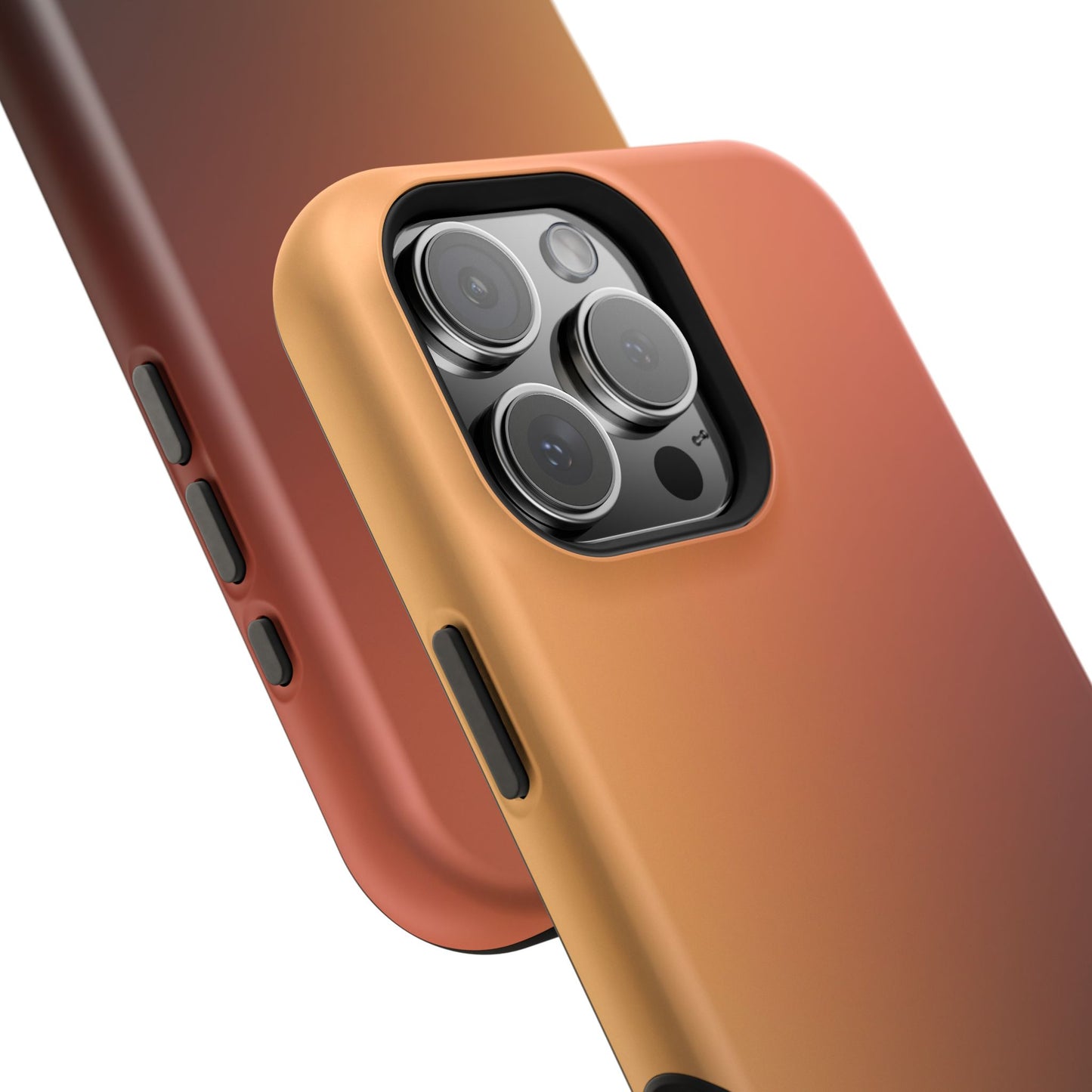 Midnight Peach: Luxury MagSafe Phone Case for iPhone