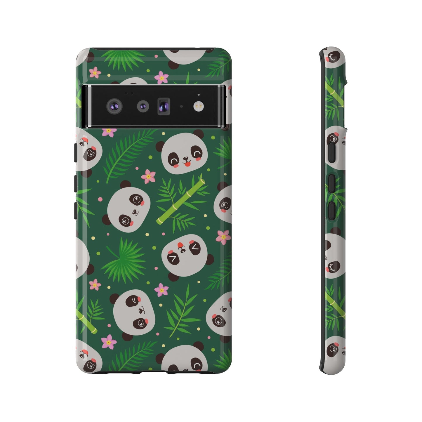 Cute Panda: Tough Case for iPhone, Samsung Galaxy and Google Pixel devices