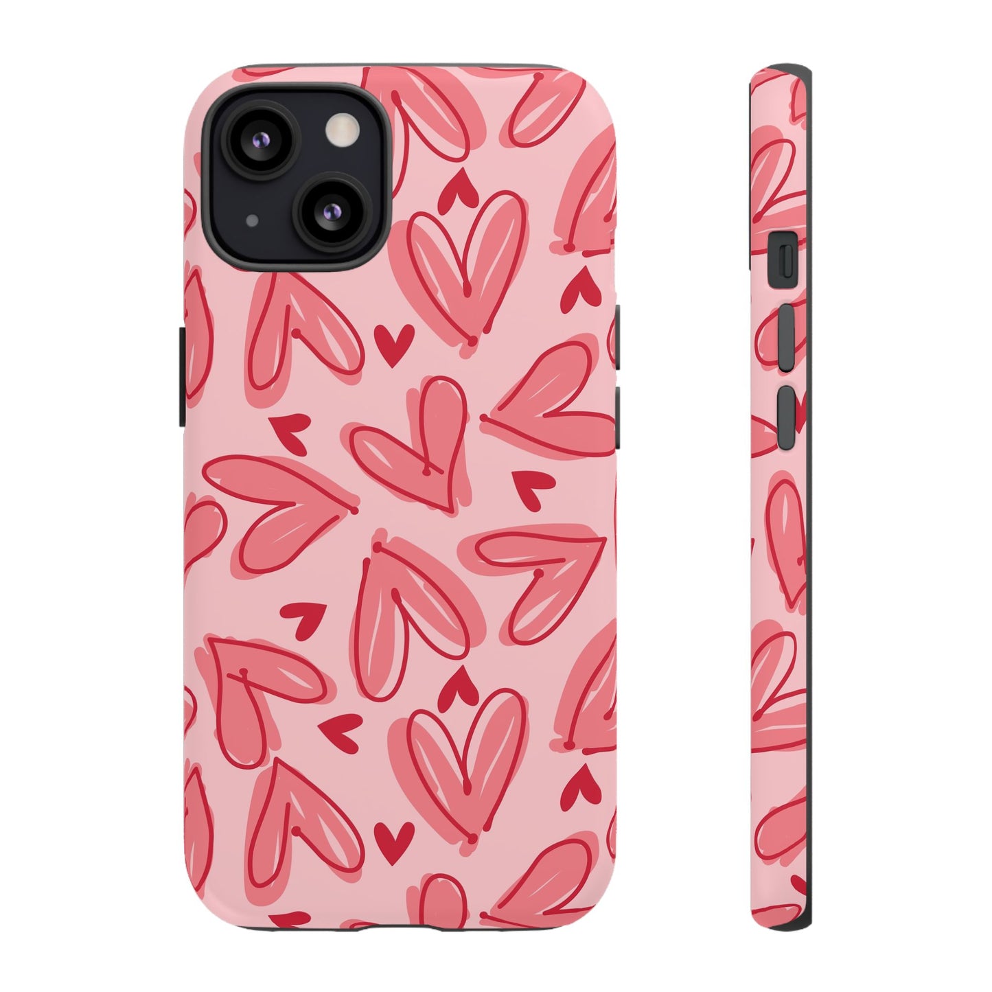 Hearts: Tough Case for iPhone, Samsung Galaxy and Google Pixel devices
