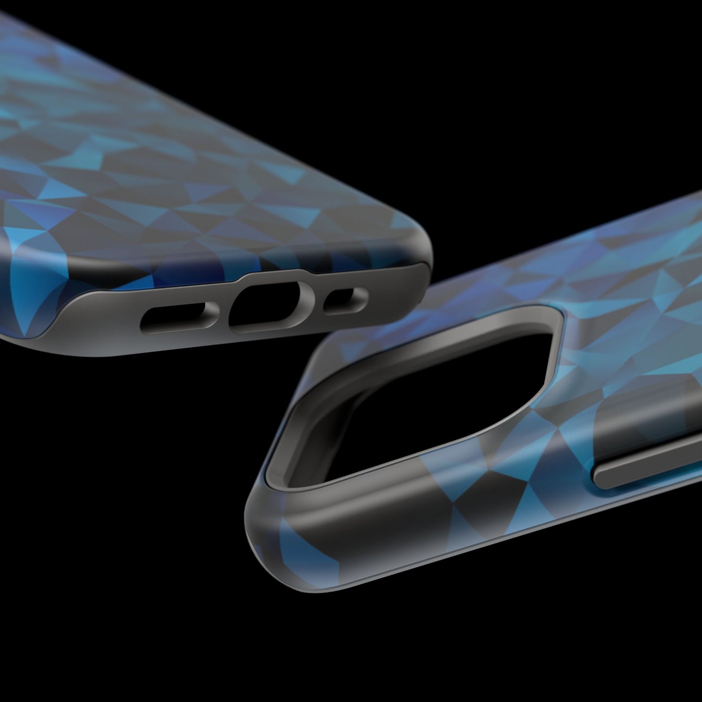 Blue Diamonds (MagSafe version): Elegant phone case for iPhone