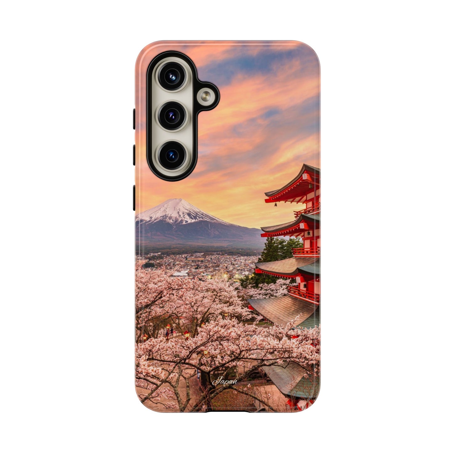 Cherry Blossoms Mt. Fuji phone case for iPhone, Galaxy and Pixel devices