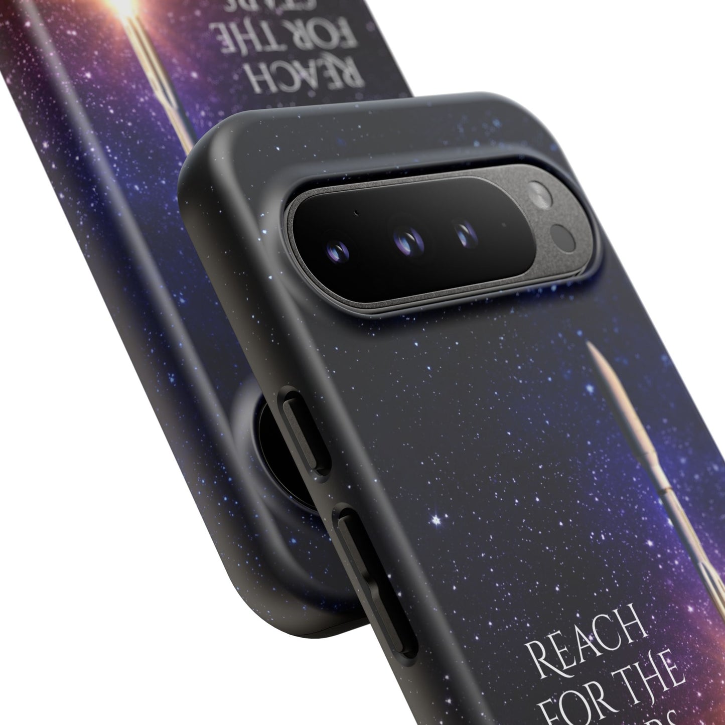 Reach for the Stars: Rocket-illustrated phone case for iPhone, Samsung Galaxy and Pixel devices