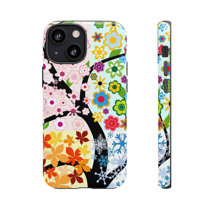 Four Seasons: Fall, Winter, Spring and Summer inspired phone case for iPhone, Samsung Galaxy and Google Pixel devices