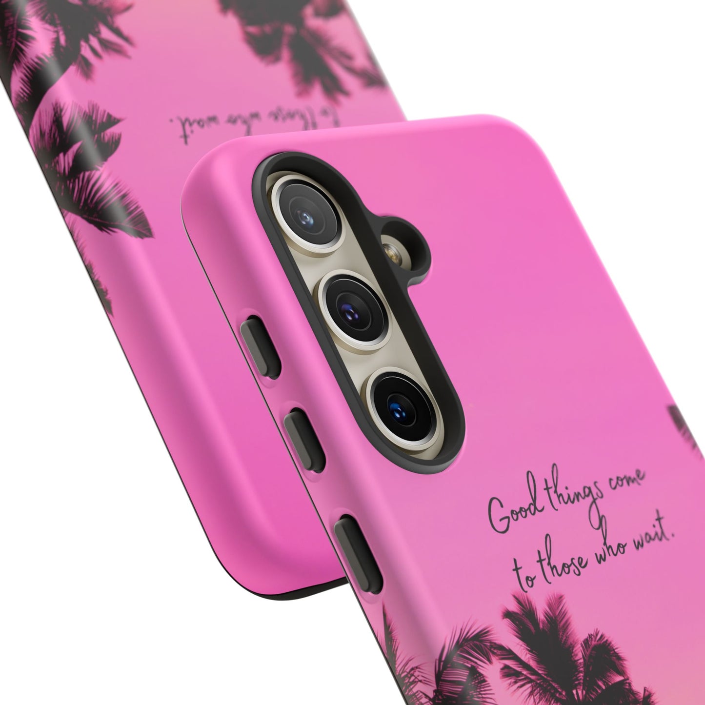 Sunset Serenity: Good things come to those who wait - Phone Case for iPhone, Samsung Galaxy and Google Pixel