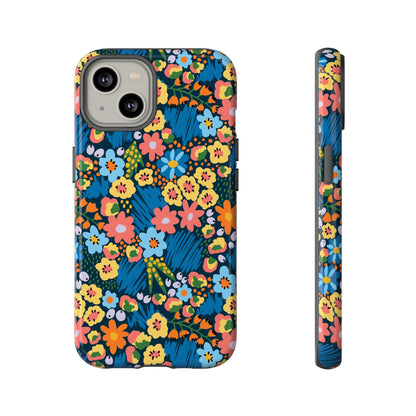 Bloom Burst: Color and Joy Themed Phone Case for iPhone, Samsung Galaxy and Google Pixel devices