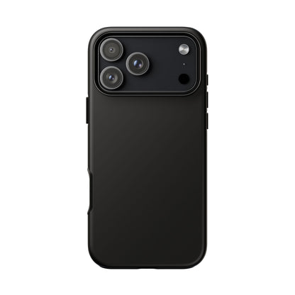 Space Black: Pure black phone case for iPhone, Samsung Galaxy and Google Pixel devices