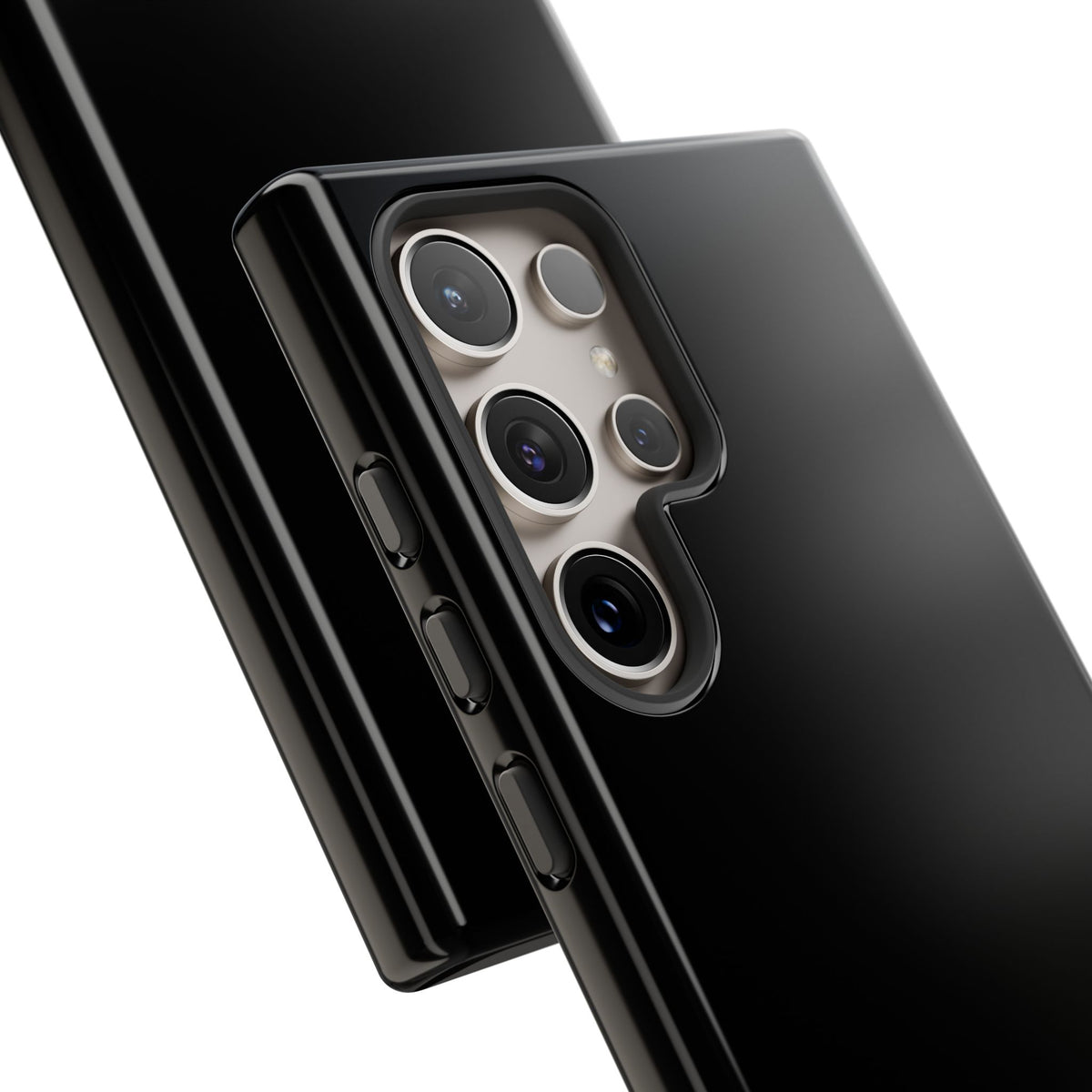 Space Black: Pure black phone case for iPhone, Samsung Galaxy and Google Pixel devices