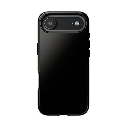 Space Black: Pure black phone case for iPhone, Samsung Galaxy and Google Pixel devices
