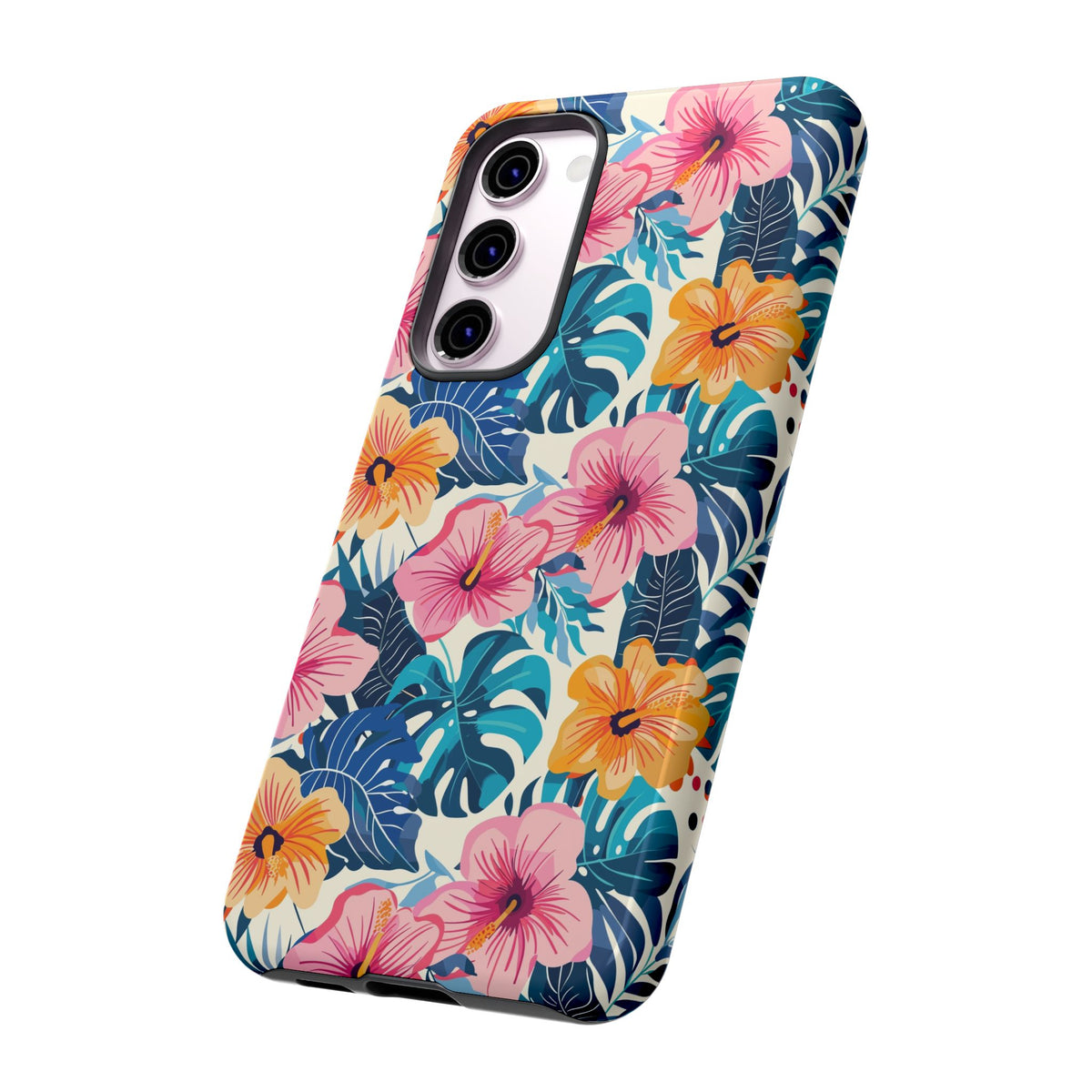 Hibiscus Bloom: Cute Floral Phone Case for iPhone, Samsung and Google Pixel