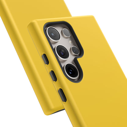 Luscious Yellow: Plain Sunburst-Inspired Color for iPhone, Samsung Galaxy and Google Pixel devices