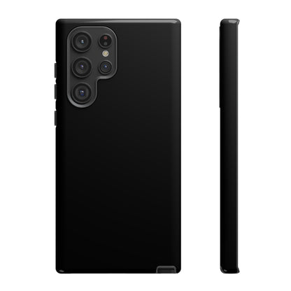 Space Black: Pure black phone case for iPhone, Samsung Galaxy and Google Pixel devices