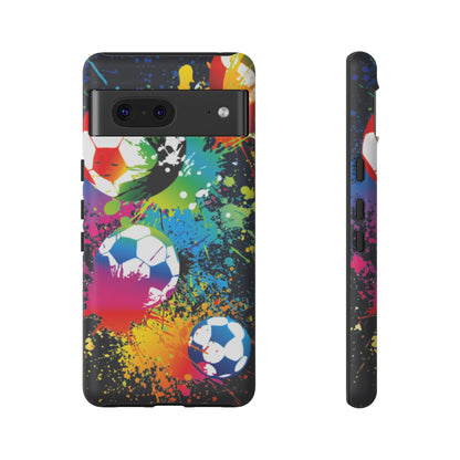 Footballer's Phone Case: Vibrant Case for iPhone, Samsung Galaxy and Google Pixel devices