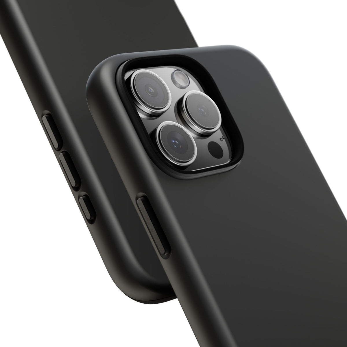 Space Black: Pure black phone case for iPhone, Samsung Galaxy and Google Pixel devices