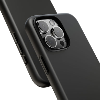 Space Black: Pure black phone case for iPhone, Samsung Galaxy and Google Pixel devices