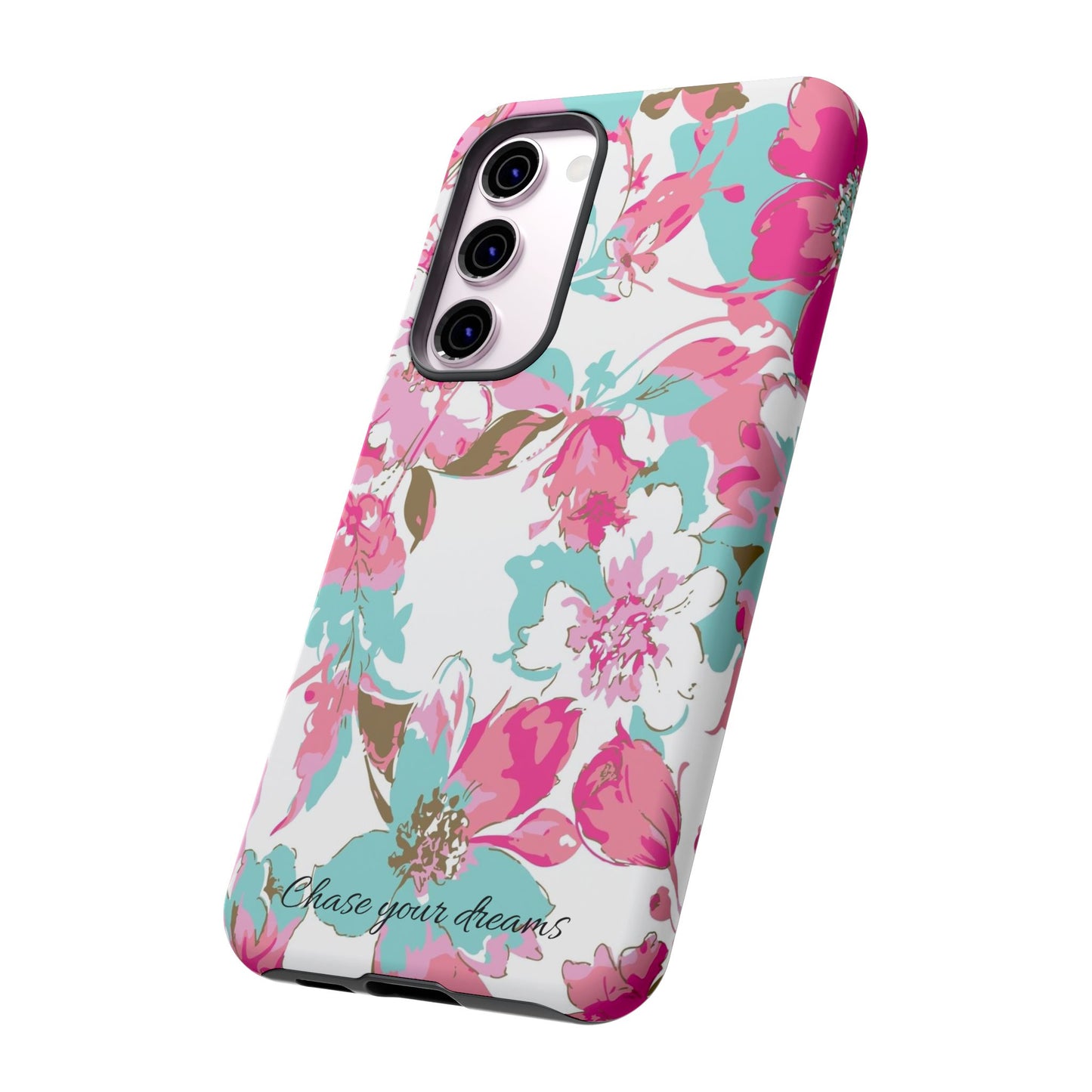 Chase your dreams: Artistic and elegant phone case for Apple iPhone, Samsung Galaxy and Pixel devices