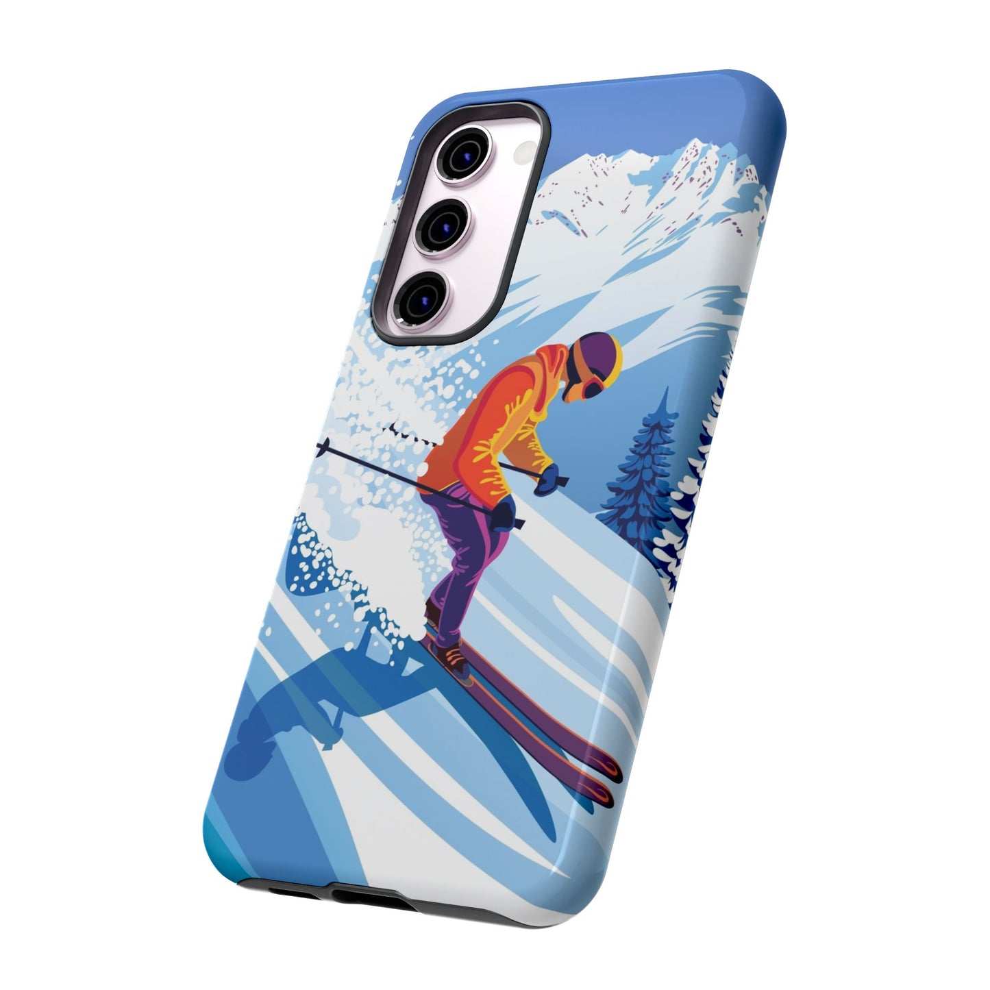 Glacier Rush: Ice Ski inspired phone case for iPhone, Samsung Galaxy and Google  Pixel devices