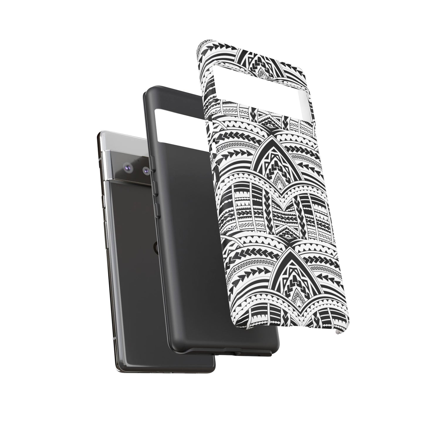 Tatoeage: telefoonhoesje met tribalpatroon voor iPhone, Samsung Galaxy en Google Pixel