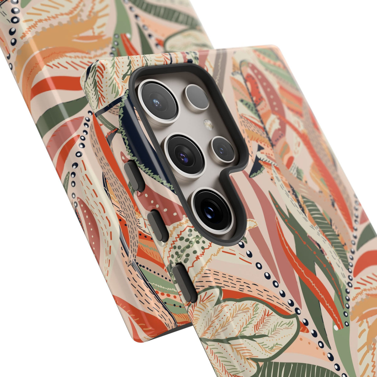 Terracotta Leaves Phone Case: Nature‑Inspired Art for iPhone, Samsung Galaxy and Google Pixel devices