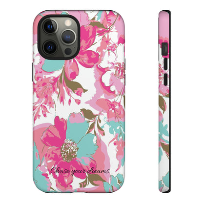 Chase your dreams: Artistic and elegant phone case for Apple iPhone, Samsung Galaxy and Pixel devices