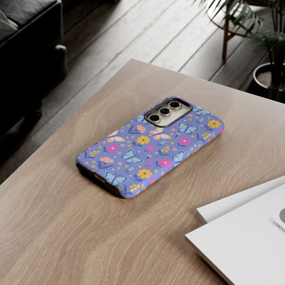 Lavender Butterflies: Tough Cases for iPhone, Samsung Galaxy and Google Pixel