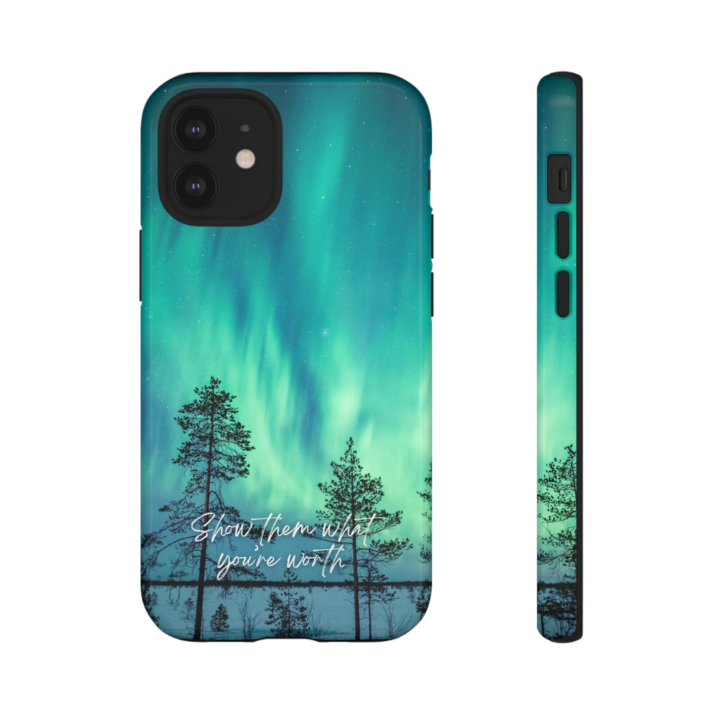 Show them what you're worth: Aurora borealis-inspired phone case for iPhone, Galaxy and Pixel devices