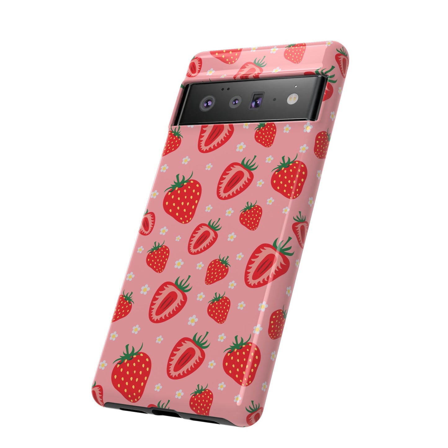 Berry Strawberry: Fruit-inspired phone case for iPhone, Samsung Galaxy and Google Pixel devices