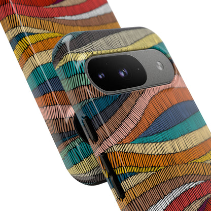 Threaded Harmony: Tapestry-inspired Phone Case for iPhone, Samsung Galaxy and Google Pixel devices