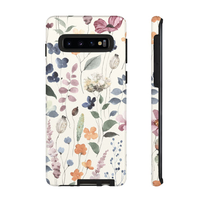 Floral prints phone case for iPhone, Samsung Galaxy and Pixel devices