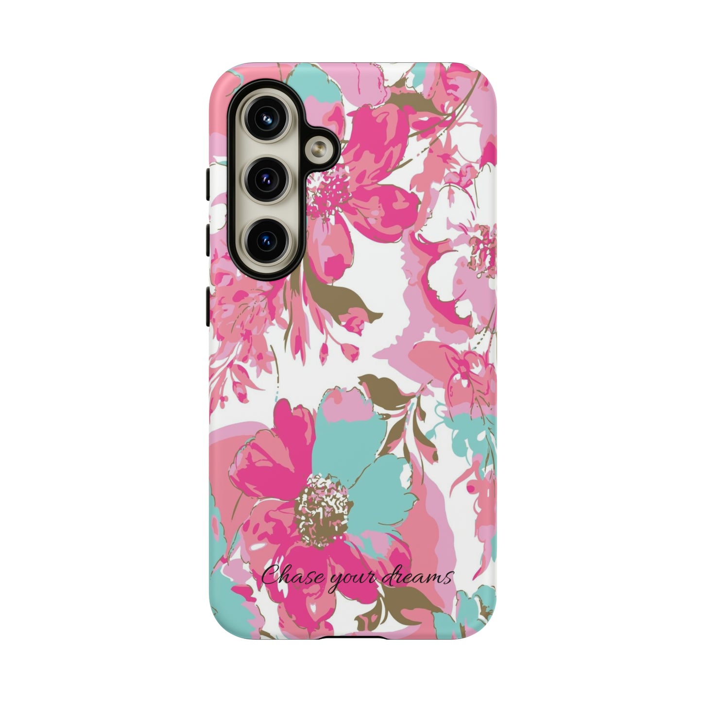 Chase your dreams: Artistic and elegant phone case for Apple iPhone, Samsung Galaxy and Pixel devices