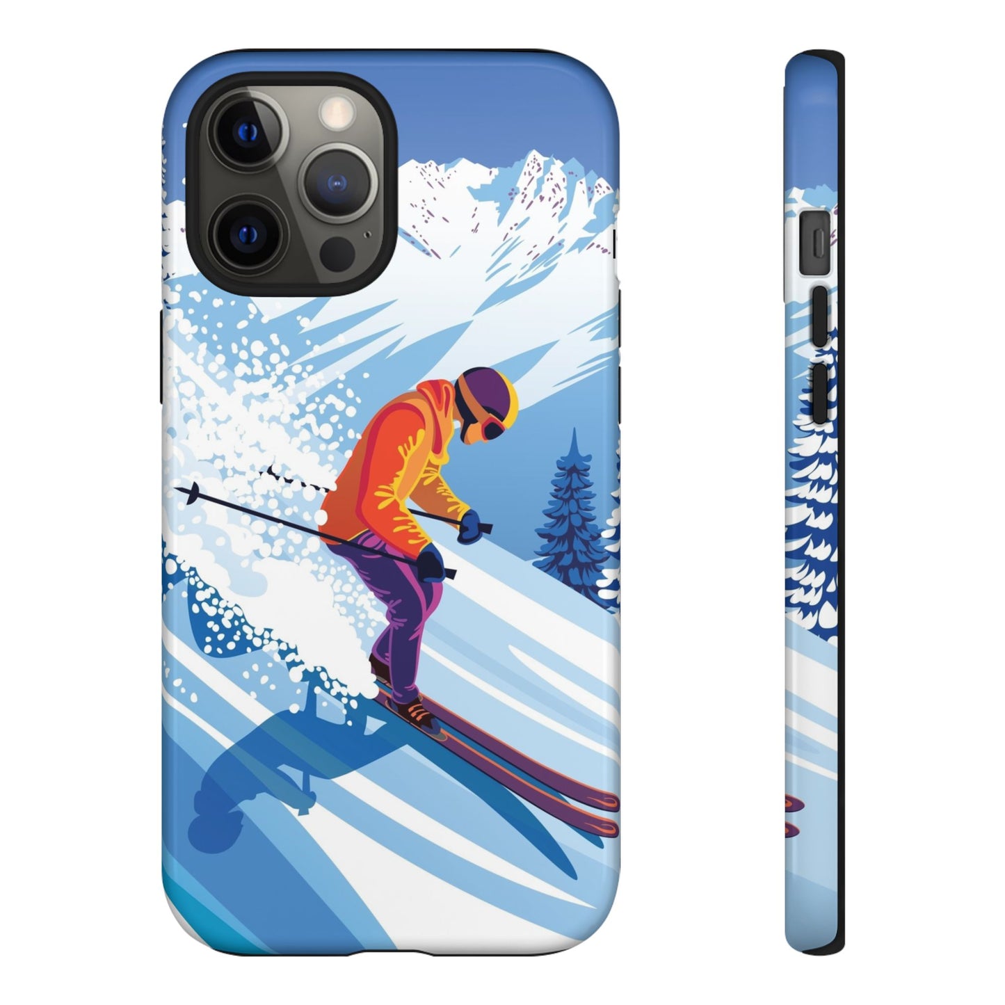 Glacier Rush: Ice Ski inspired phone case for iPhone, Samsung Galaxy and Google  Pixel devices