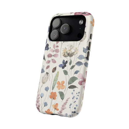 Floral prints phone case for iPhone (MagSafe version)