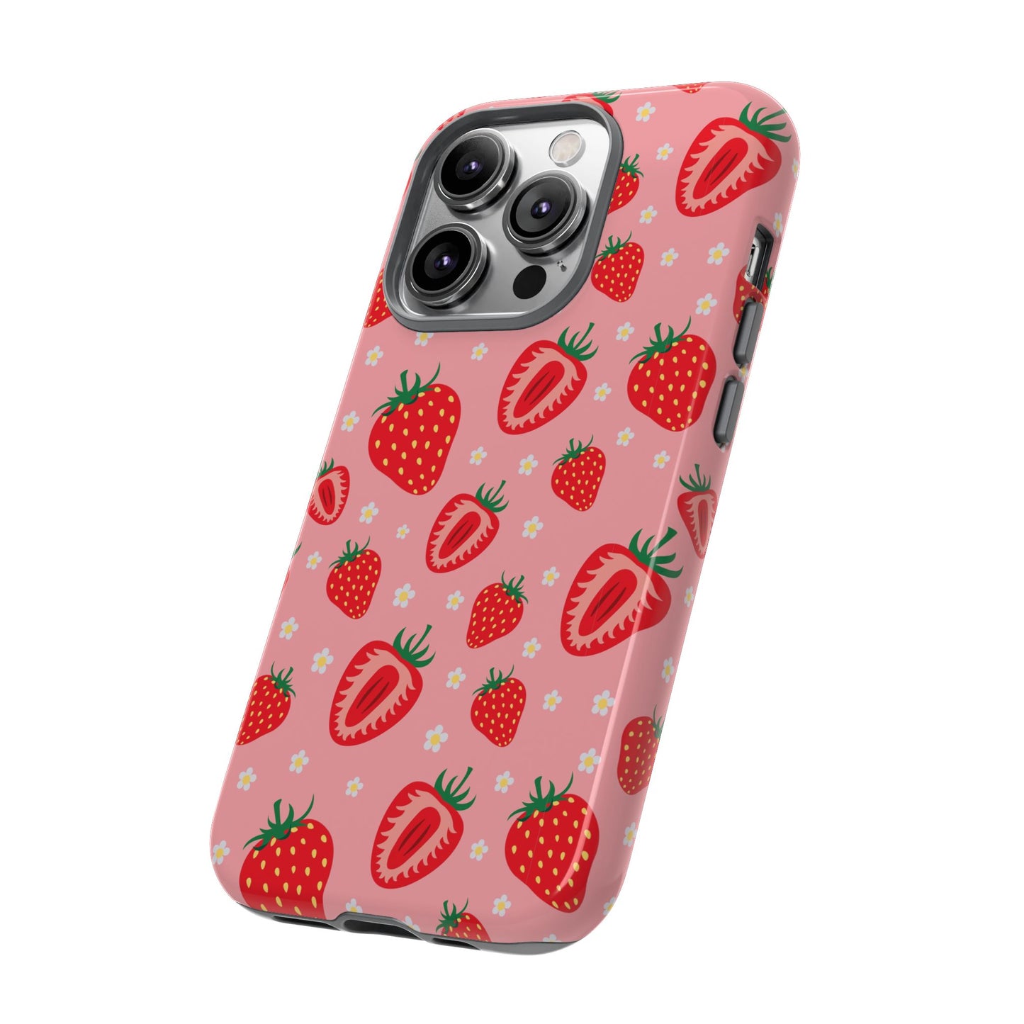 Berry Strawberry: Fruit-inspired phone case for iPhone, Samsung Galaxy and Google Pixel devices