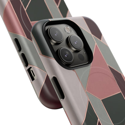 Geometric Luxe MagSafe Phone Case for iPhone