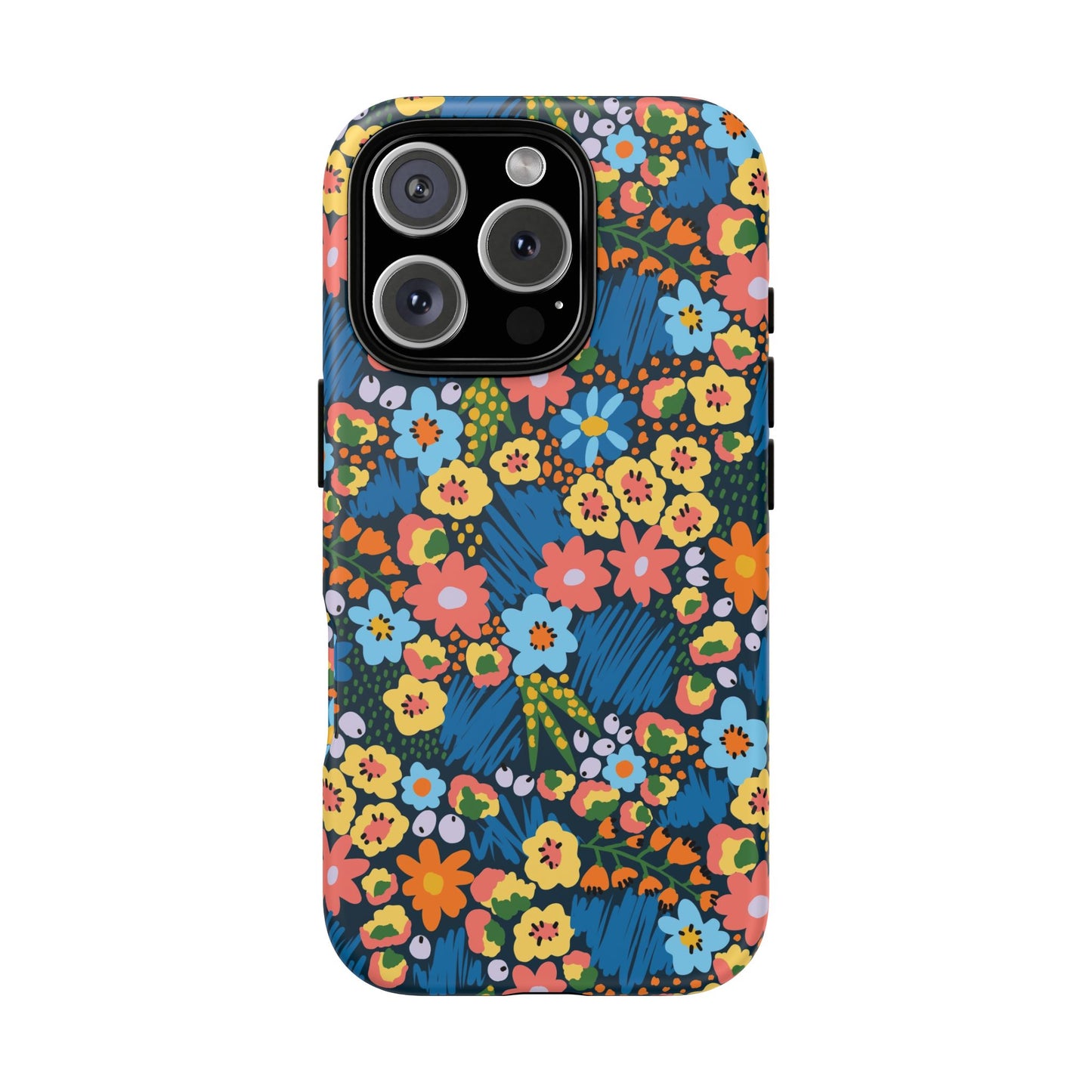 Bloom Burst: Color and Joy Themed Phone Case for iPhone, Samsung Galaxy and Google Pixel devices