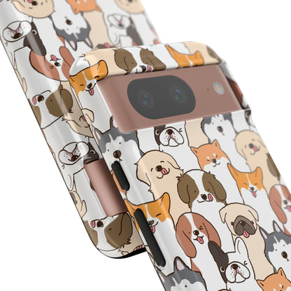 Cute Dogs Charm Phone Case for iPhone, Samsung Galaxy and Google Pixel devices