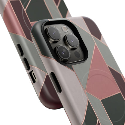 Geometric Luxe MagSafe Phone Case for iPhone